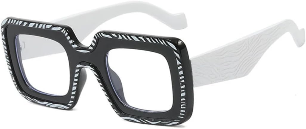 

Модные полосатые солнцезащитные очки в большой оправе для женщин, роскошные панк-очки для мужчин, дорожные солнцезащитные очки с защитой от УФ-излучения UV400 и ветрозащитой VVTWSSW, White Stripes Clear