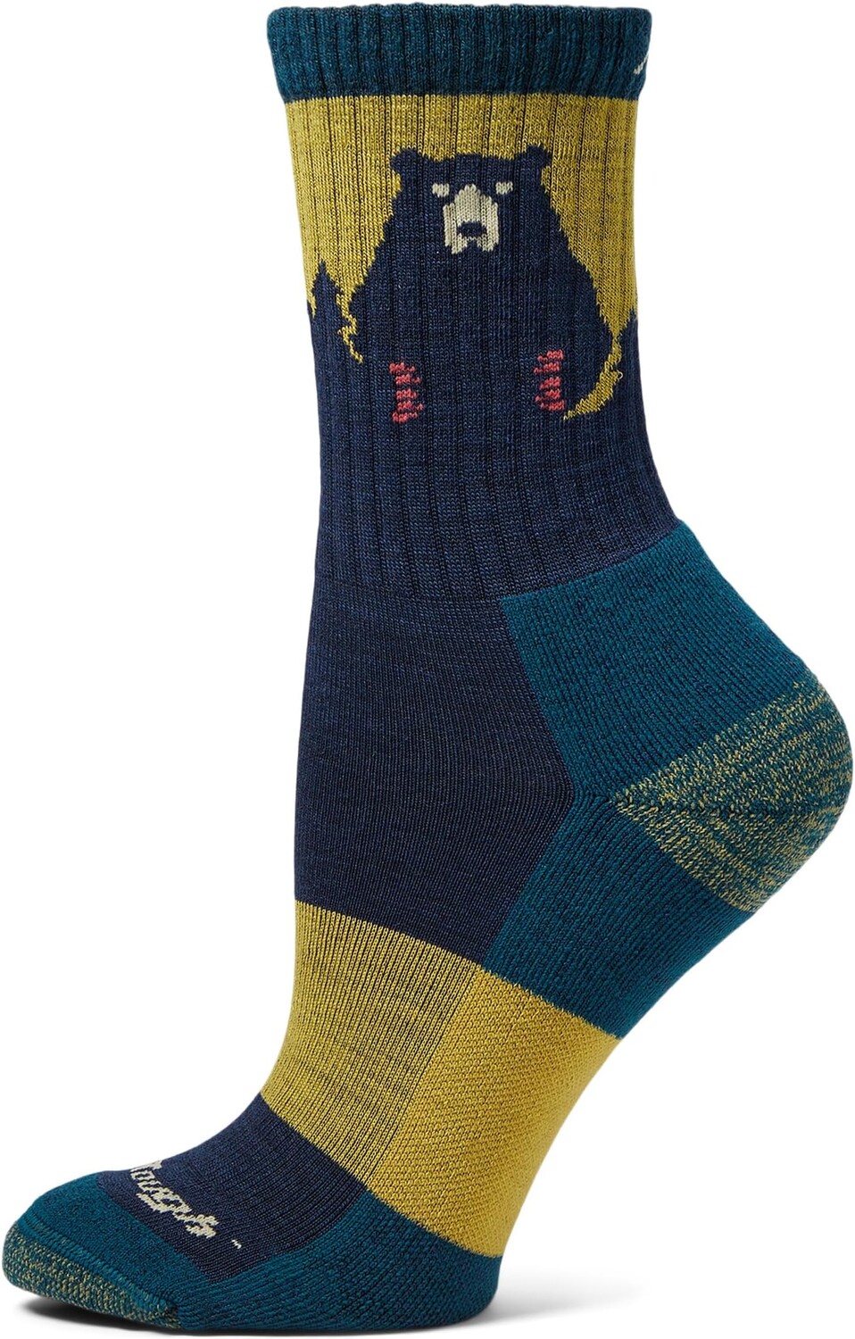 

Легкая подушка Bear Town Micro Crew Darn Tough Vermont, цвет Dark Teal