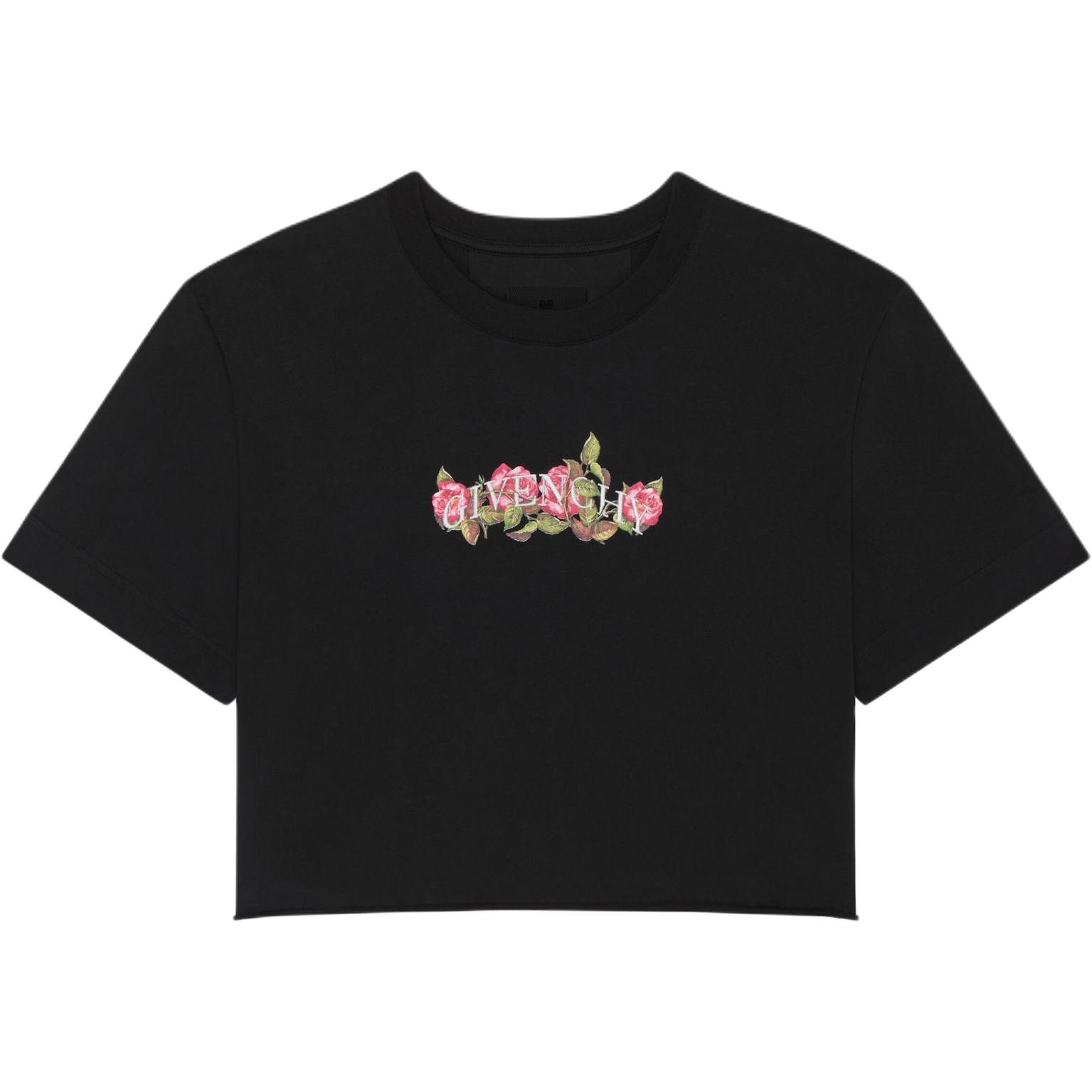 Givenchy Футболка Women's Black с круглым вырезом, умеренно прямого кроя — фото 3