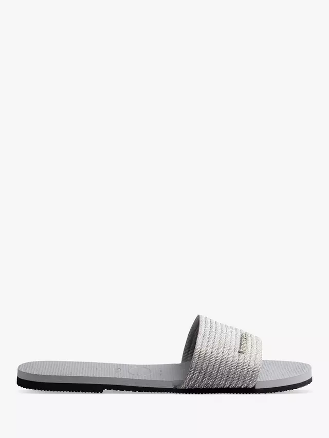 Сандалии Havaianas Malta Metallic Slider, цвет ice/grey
