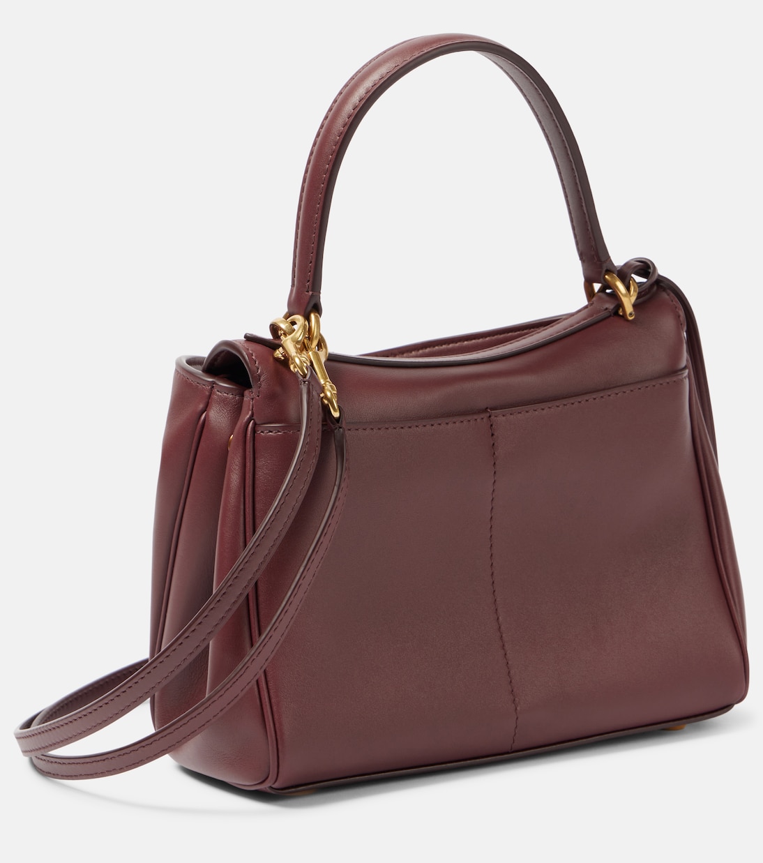Кожаная мини-сумка Rodeo Balenciaga, Dark Burgundy — фото 4