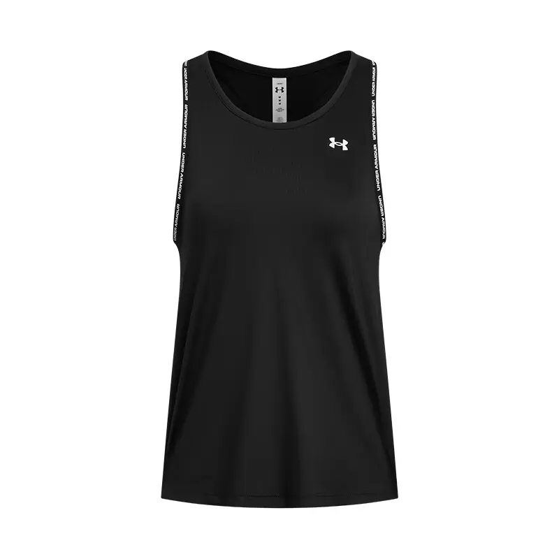 

Under Armour Футболка KnockoutTech SS25 женская черно-белая