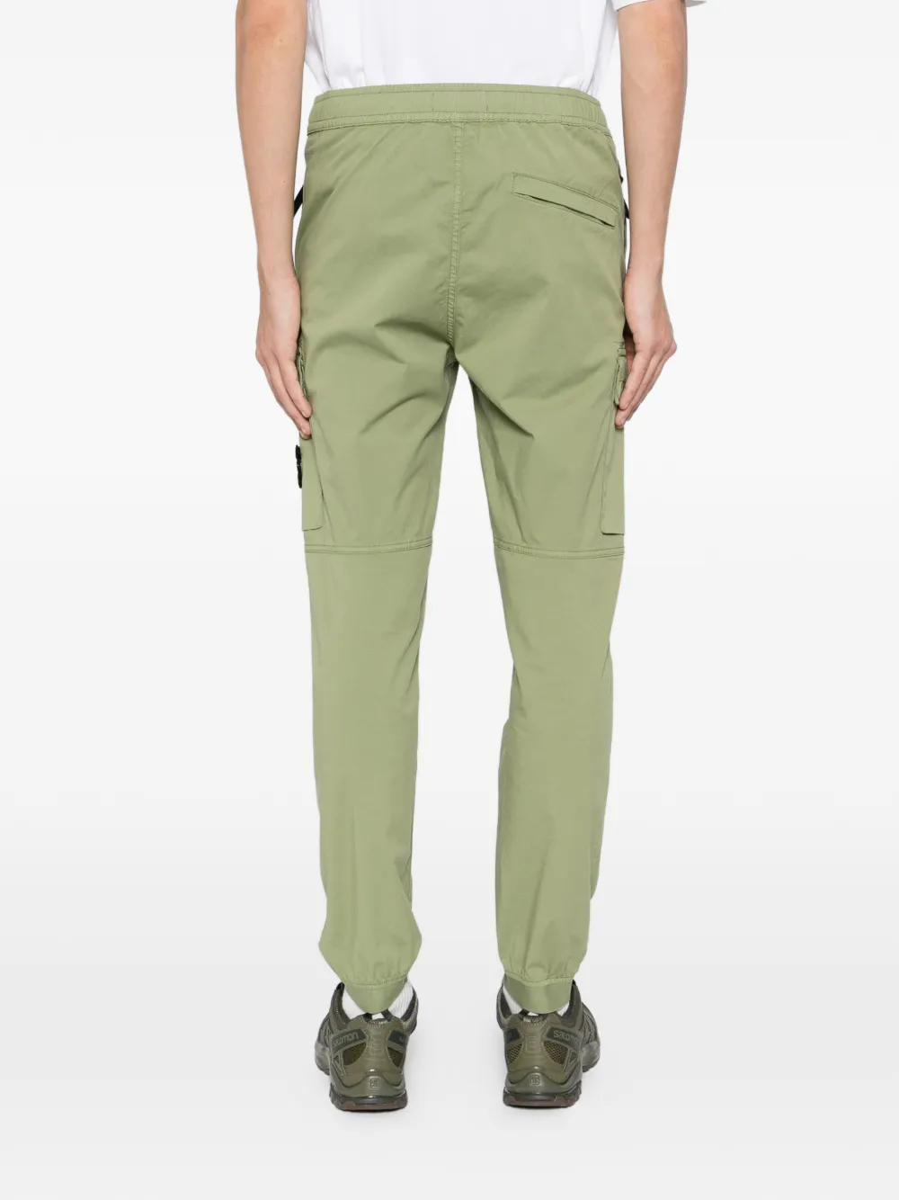 Зауженные спортивные брюки Pantalone Stone Island, зеленый — фото 4