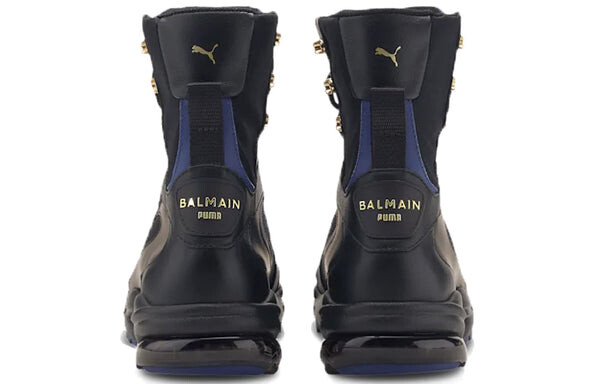 Кроссовки balmain x cell stella mid 'black' Puma, черный — фото 4