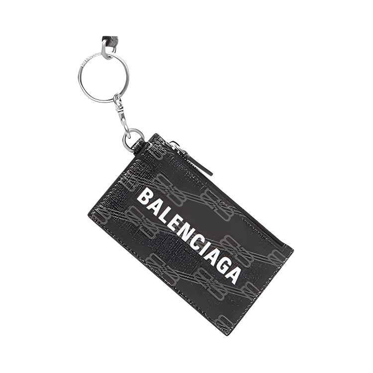 

Balenciaga Ключница с картхолдером из монограммированного лакированного полотна