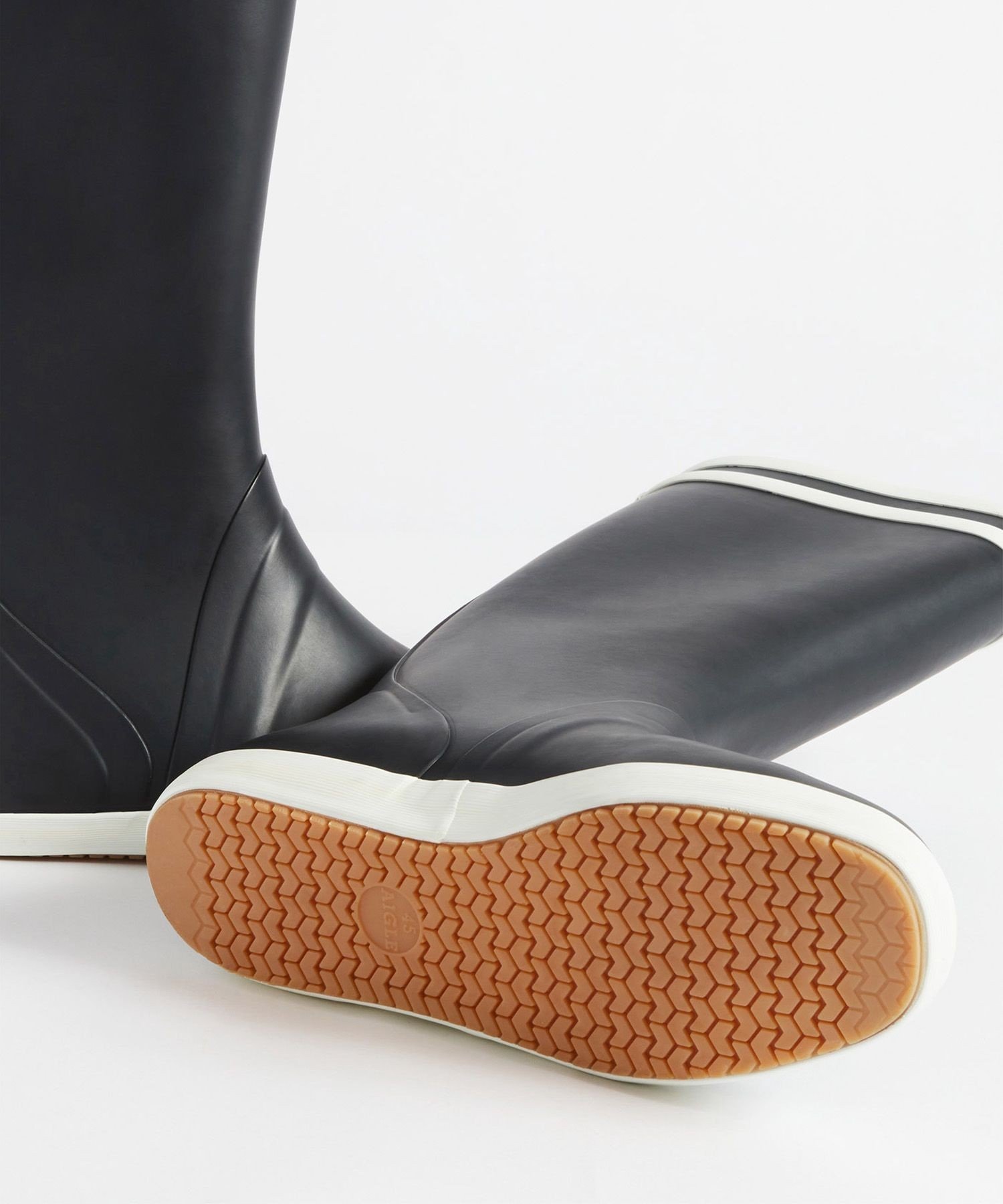Сапоги Goelan 2 / Double Border Long Boots Aigle, Dark Navy — фото 4