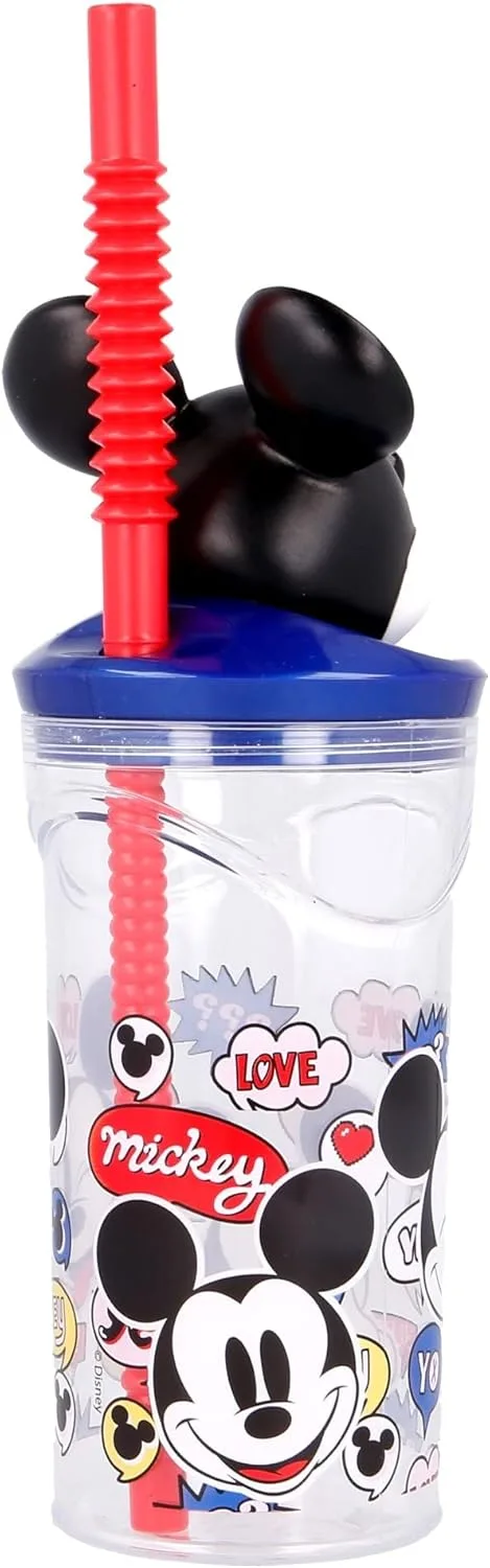 Кружка Disney Mickey Mouse 360 мл с трубочкой, BPA Free Stor — фото 2