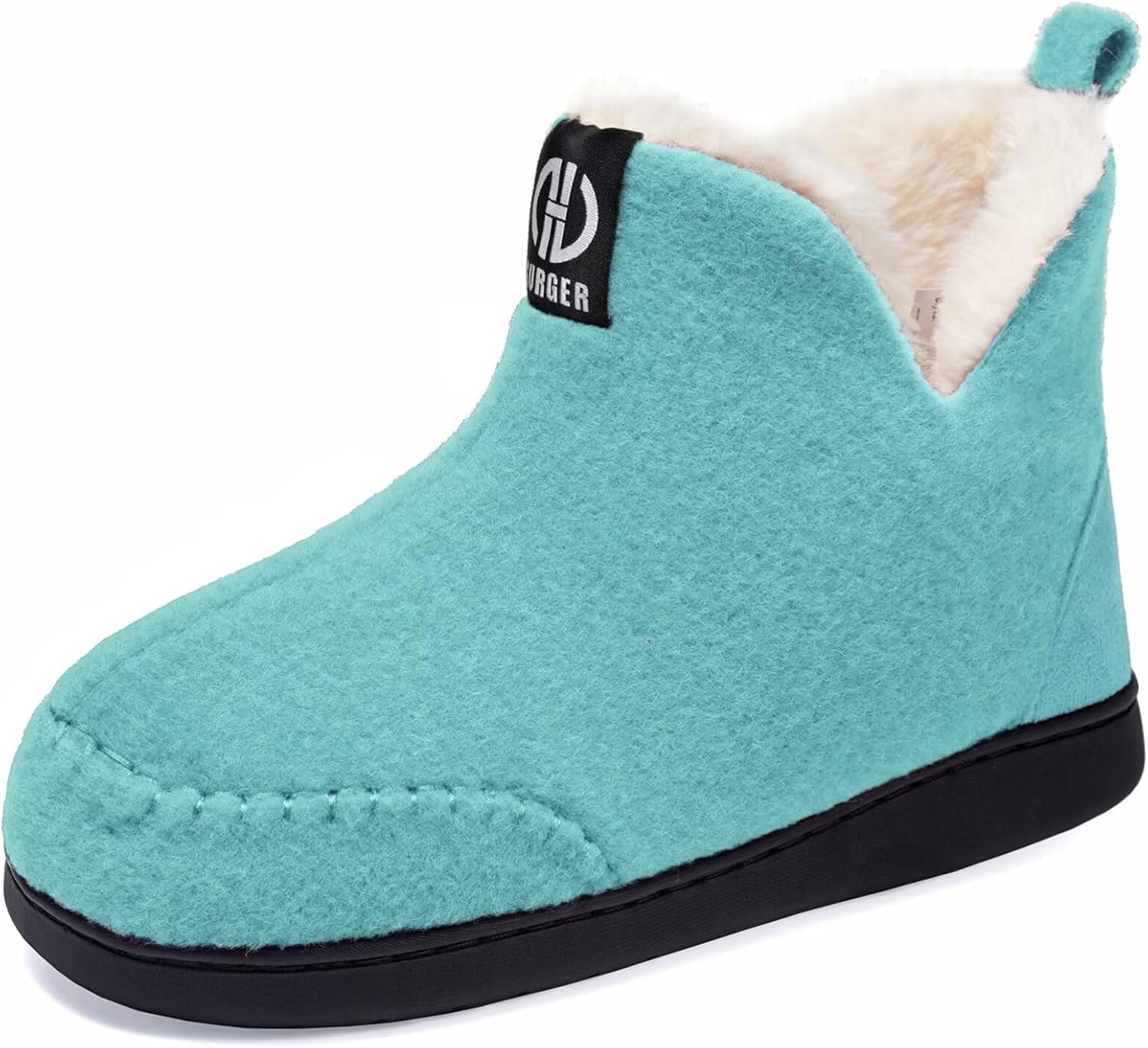 

Домашние тапочки BUGUKI для мужчин и женщин, с плюшевой подкладкой, зимние теплые тапочки с эффектом памяти, зеленый