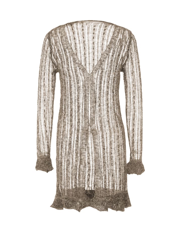 

Женский кардиган серо-коричневого цвета DreiMaster Klassik