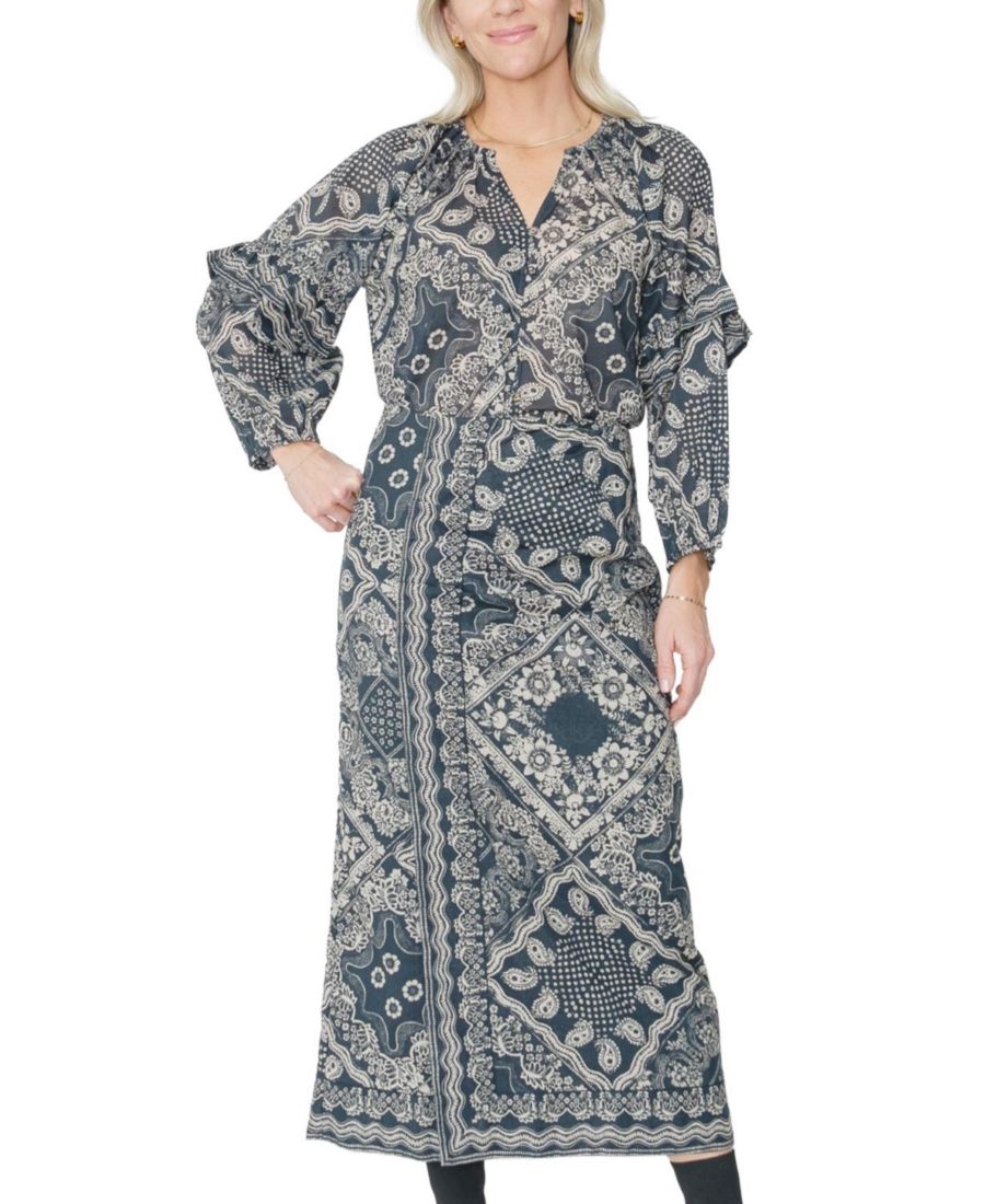 

Женская юбка Josie до щиколотки West of, Elise scarf print