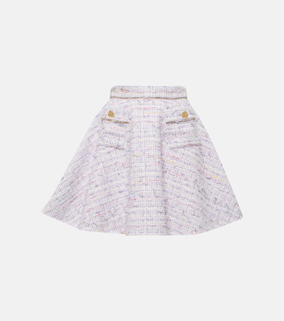 

Мини-юбка из хлопкового твида с высокой талией Nina Ricci, Lille Tweed