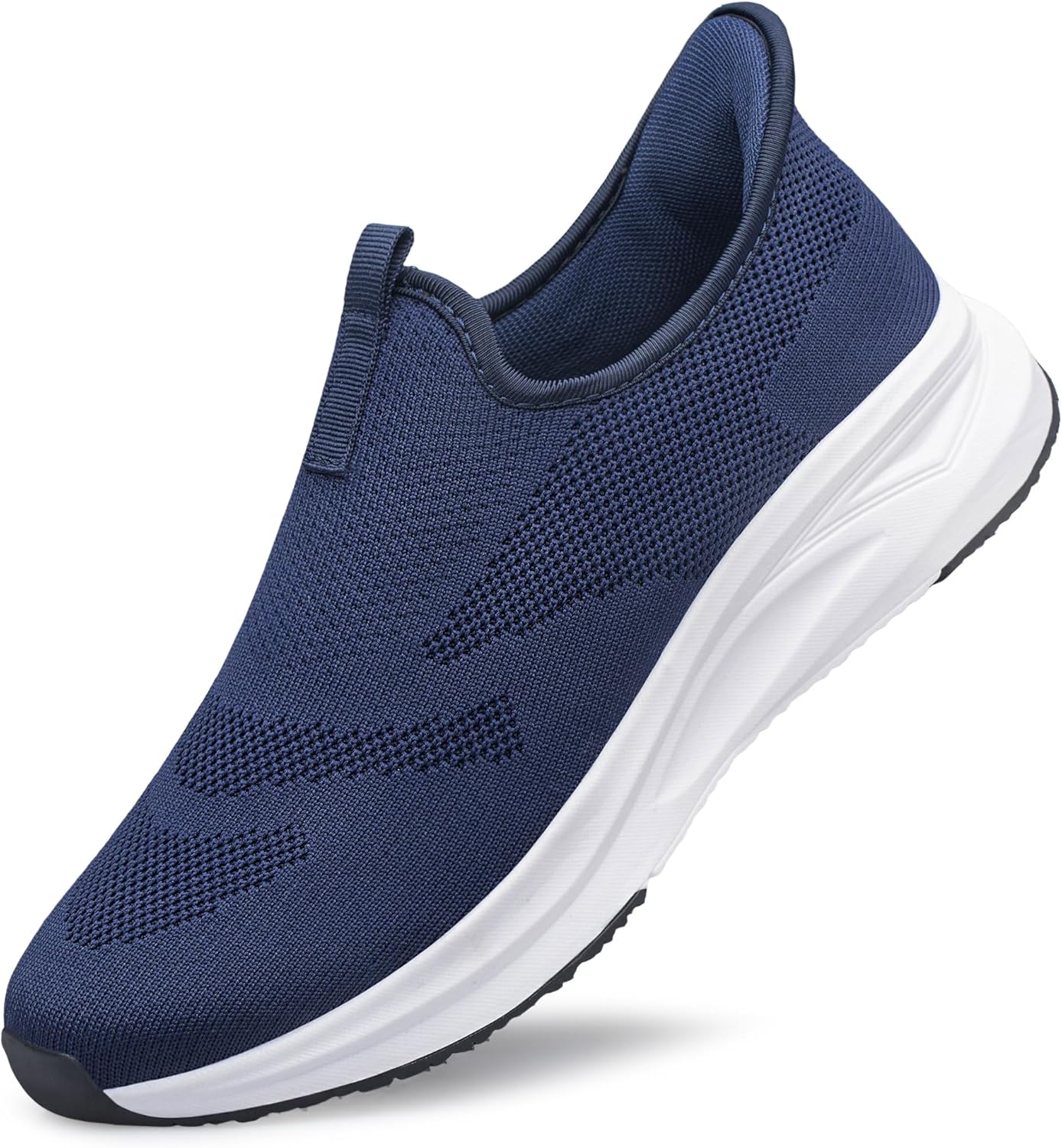 

Мужские кроссовки ZCQGQD на шнуровке без шнурков, удобные, легкие и нескользящие для прогулок и тенниса, темно-синий