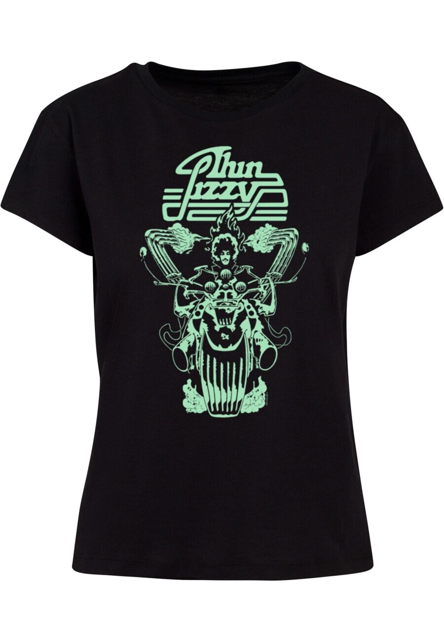 

Футболка Merchcode Shirt Thin Lizzy - Rocker Flames, черный