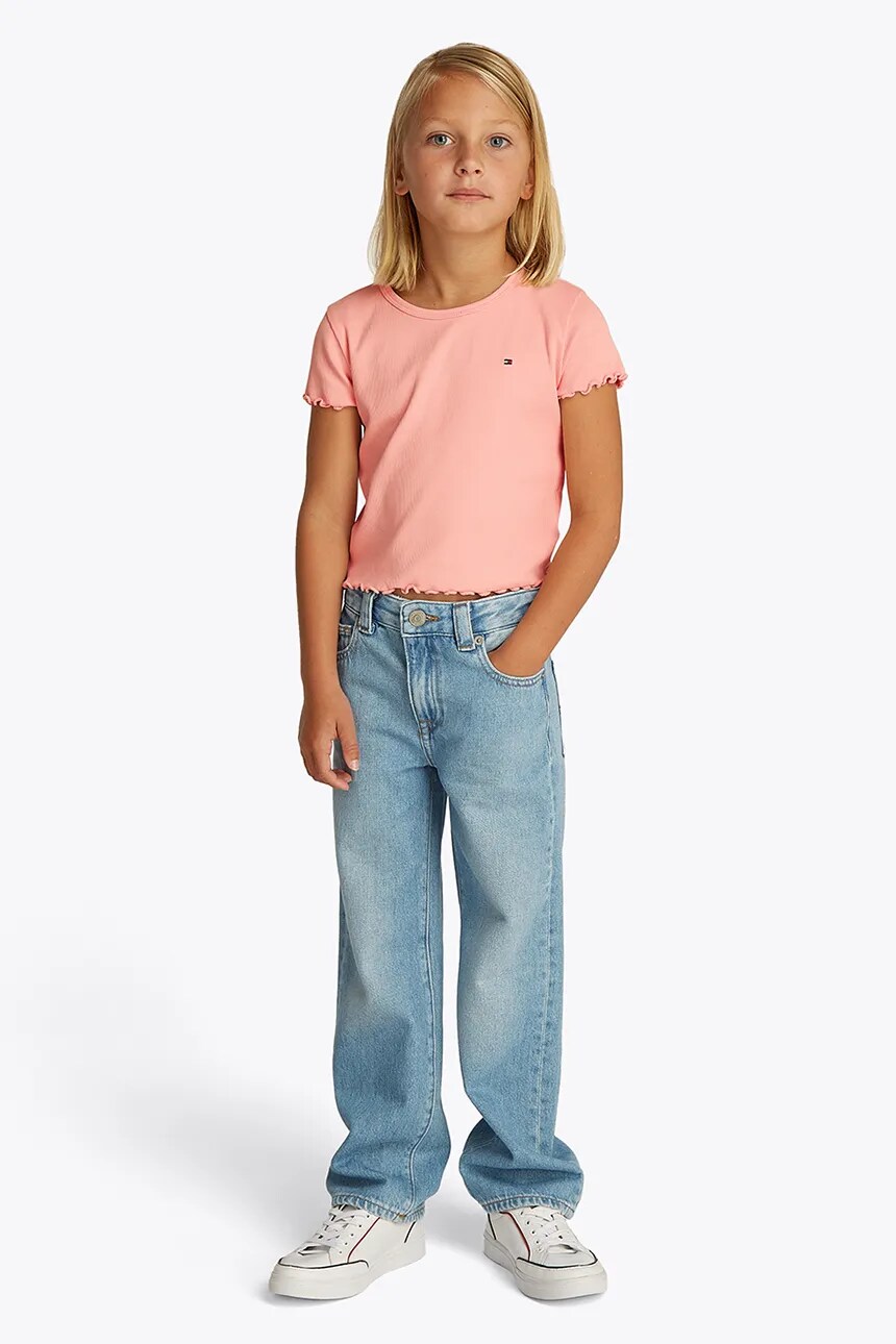 

Детская футболка Tommy Hilfiger, розовый