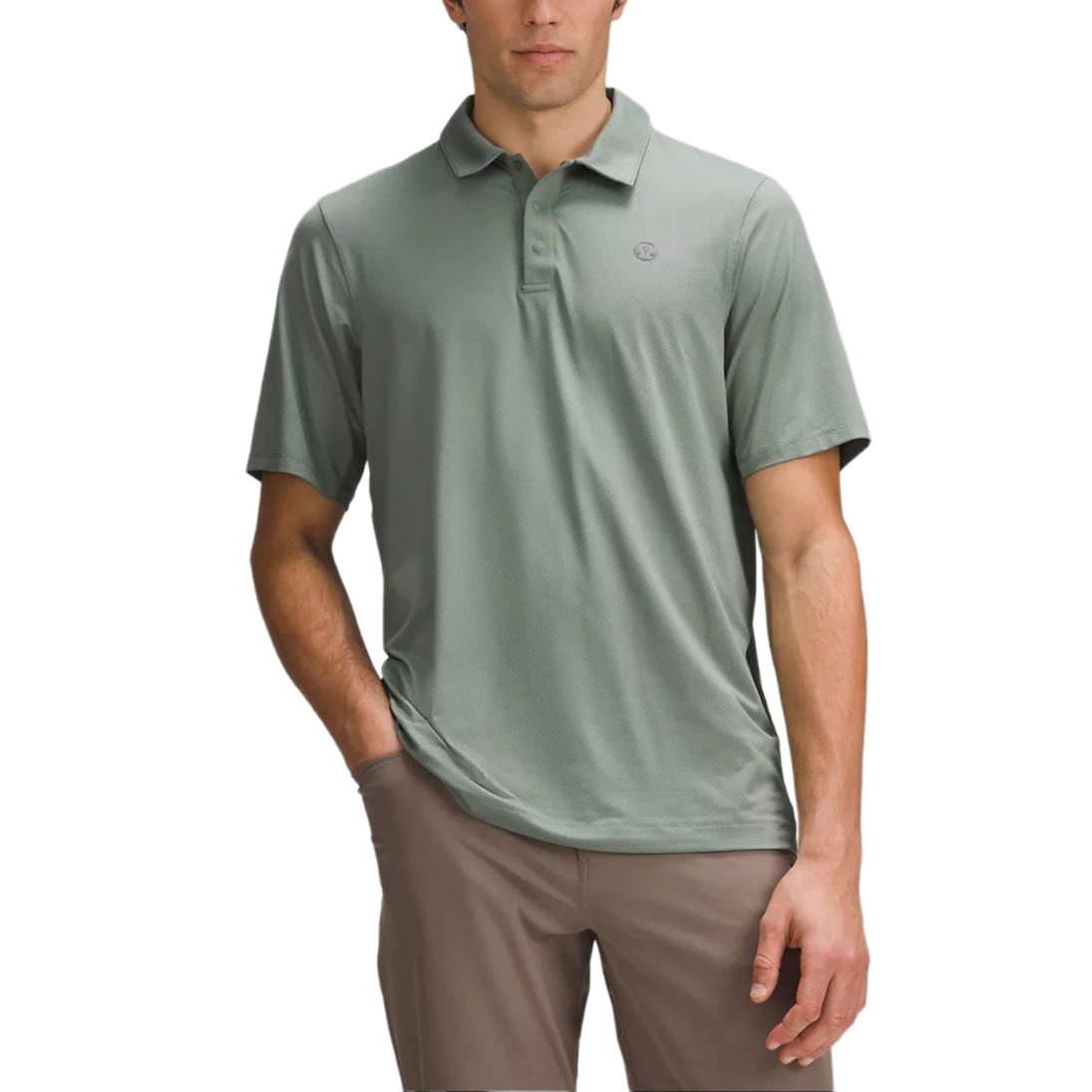 

Поло Logo Sport мужские Lululemon, серый