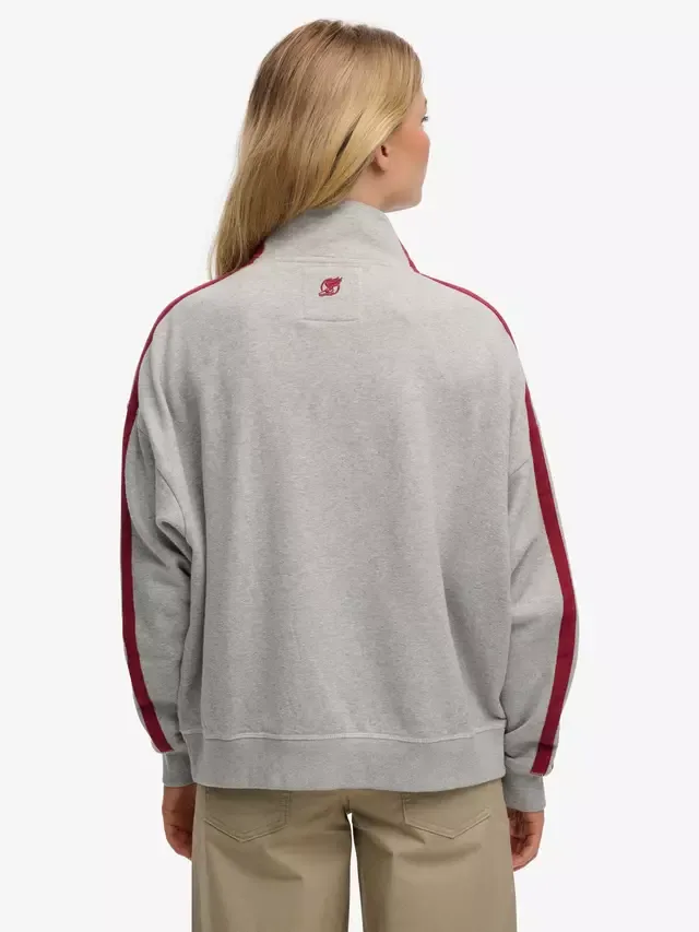 Спортивная толстовка Athletic Essentials с аппликацией, свободного кроя, на молнии, серо-меланжевая Superdry — фото 2