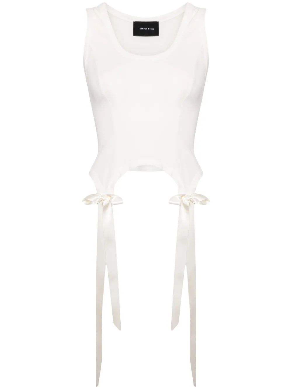 

Топ Easy Bow Tails Simone Rocha, белый