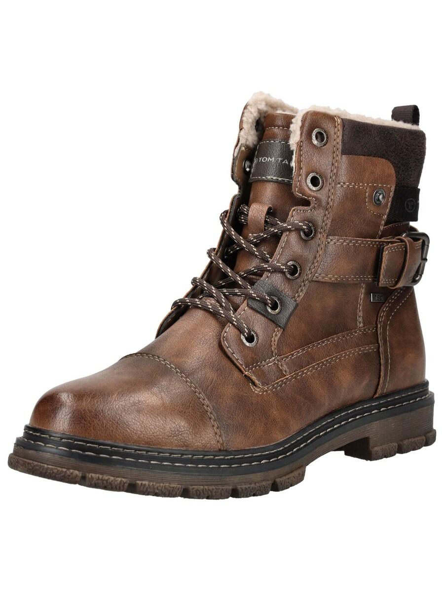 

Ботинки на шнуровке TOM TAILOR, Brown
