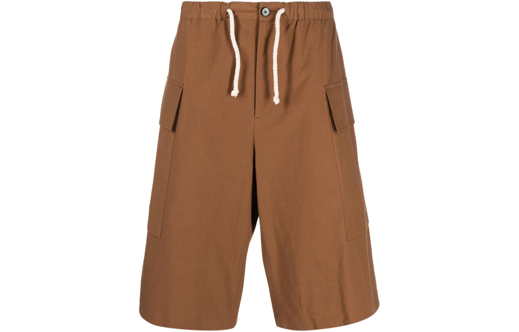 

Шорты-карго с завязками JIL SANDER, Camel Brown