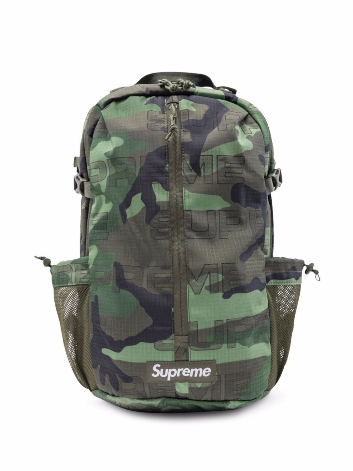 

Рюкзак из коллекции FW21 с логотипом Supreme, зеленый