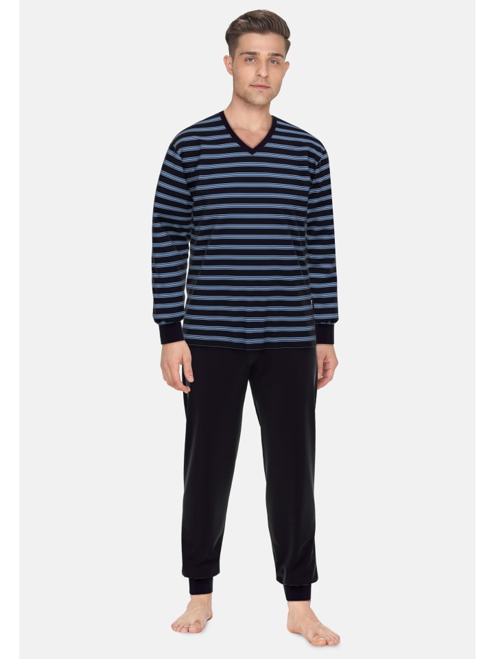 

CECEBA Пижама Zwolle в черно-темную полоску