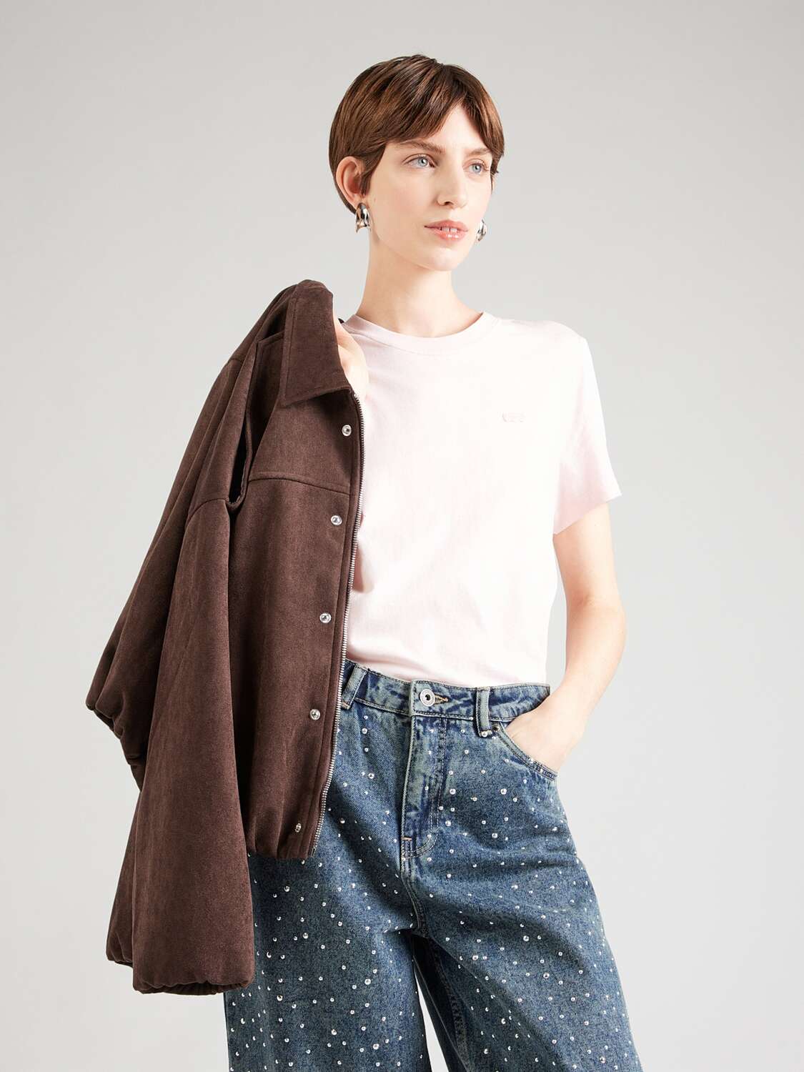 LEVI'S  Футболка в пастельно-розовом цвете — фото 3