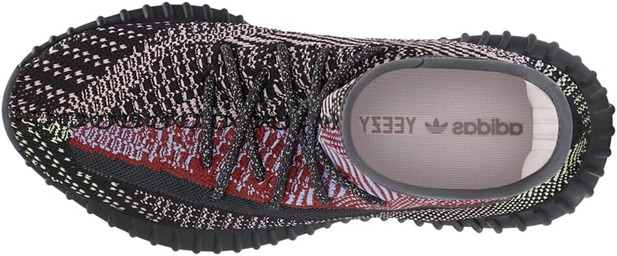Мужские кроссовки Adidas Yeezy Boost 350 V2, черный/желтый/бежевый/красный/белый — фото 3