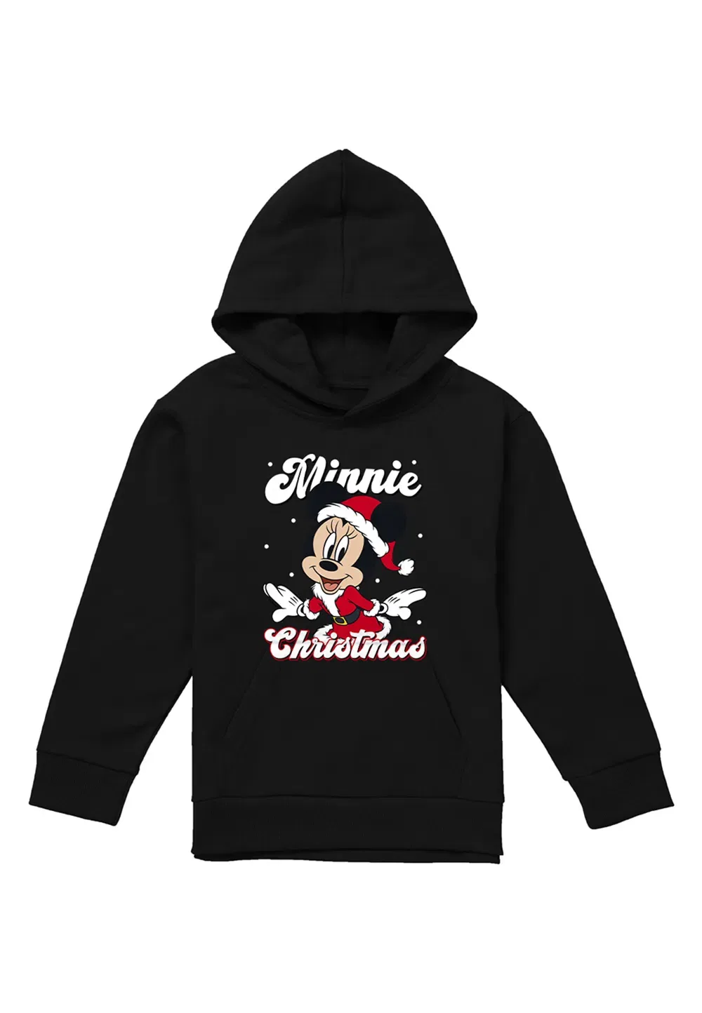 Худи детское Minnie Mouse Santa, черное, Disney, черный