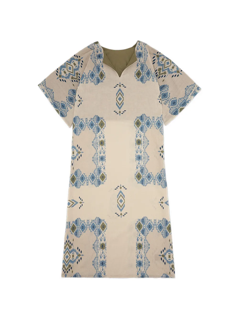 

Миди-платье с V-образным вырезом Acaia Fortela, бежевый