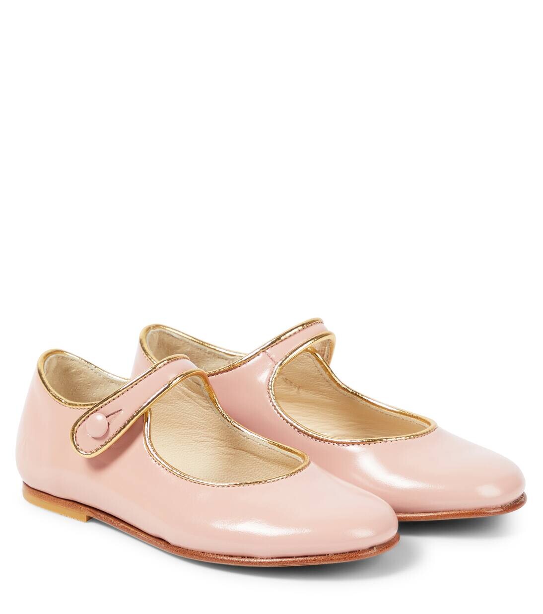 

Туфли Мэри Джейн из кожи Элла Bonpoint, цвет beige rose