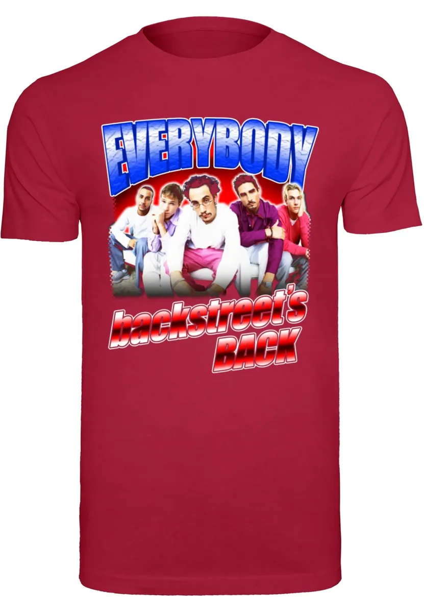 

Футболка Merchcode " Merchcode Мужская футболка Backstreet Boys - Футболка для всех с круглым вырезом", цвет Burgundy