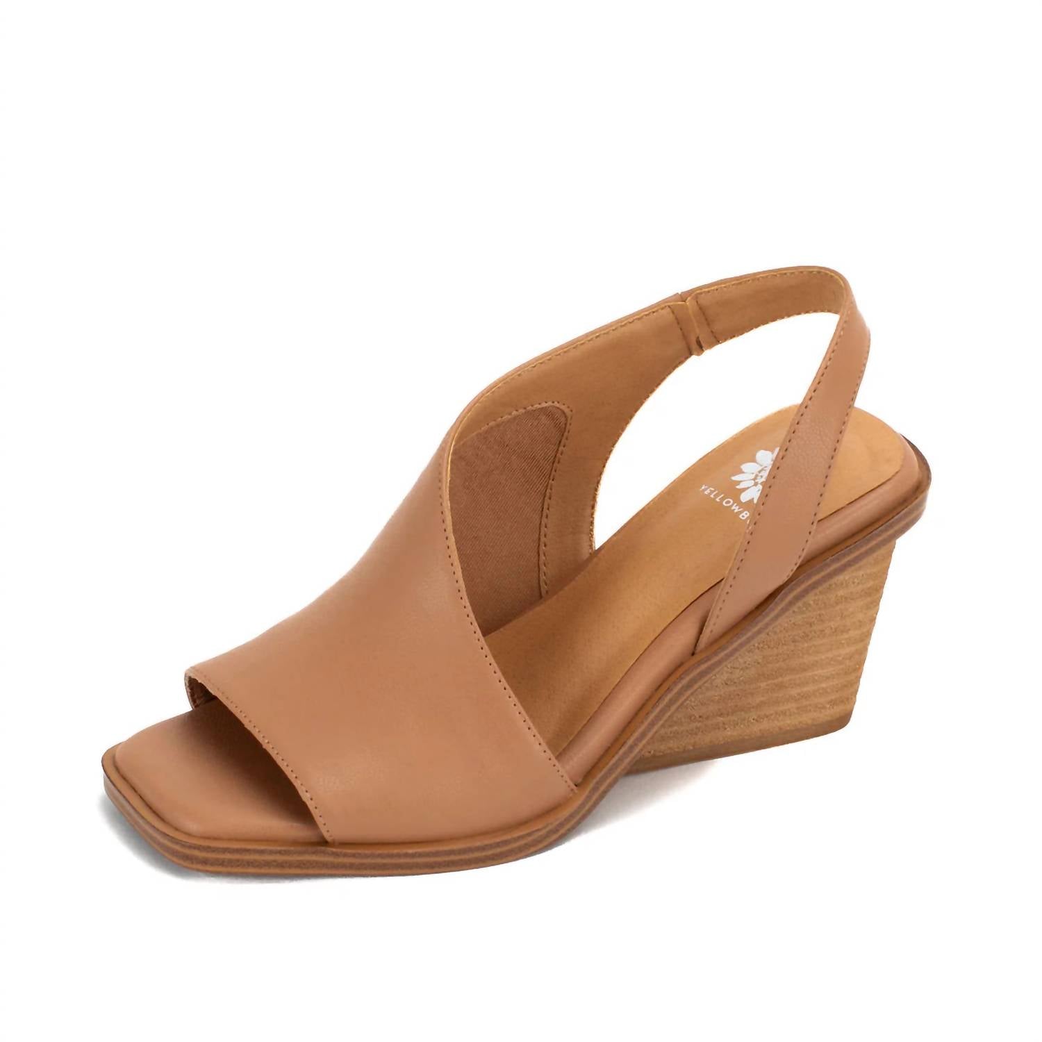 Женские босоножки Valdosta Slingback Wedge Sandal в цвете Almond Yellow Box