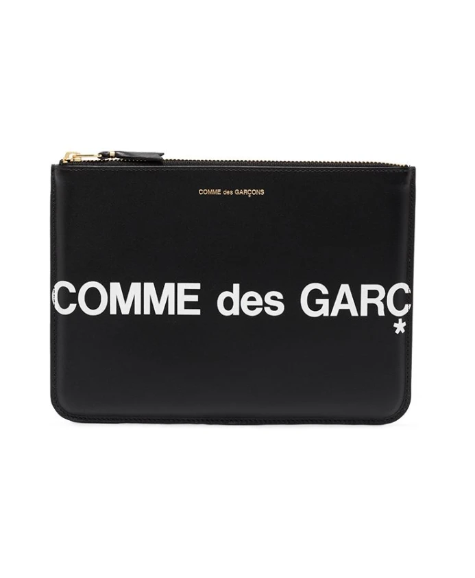 

Кожаный кошелек S на молнии Comme Des Garçons, черный