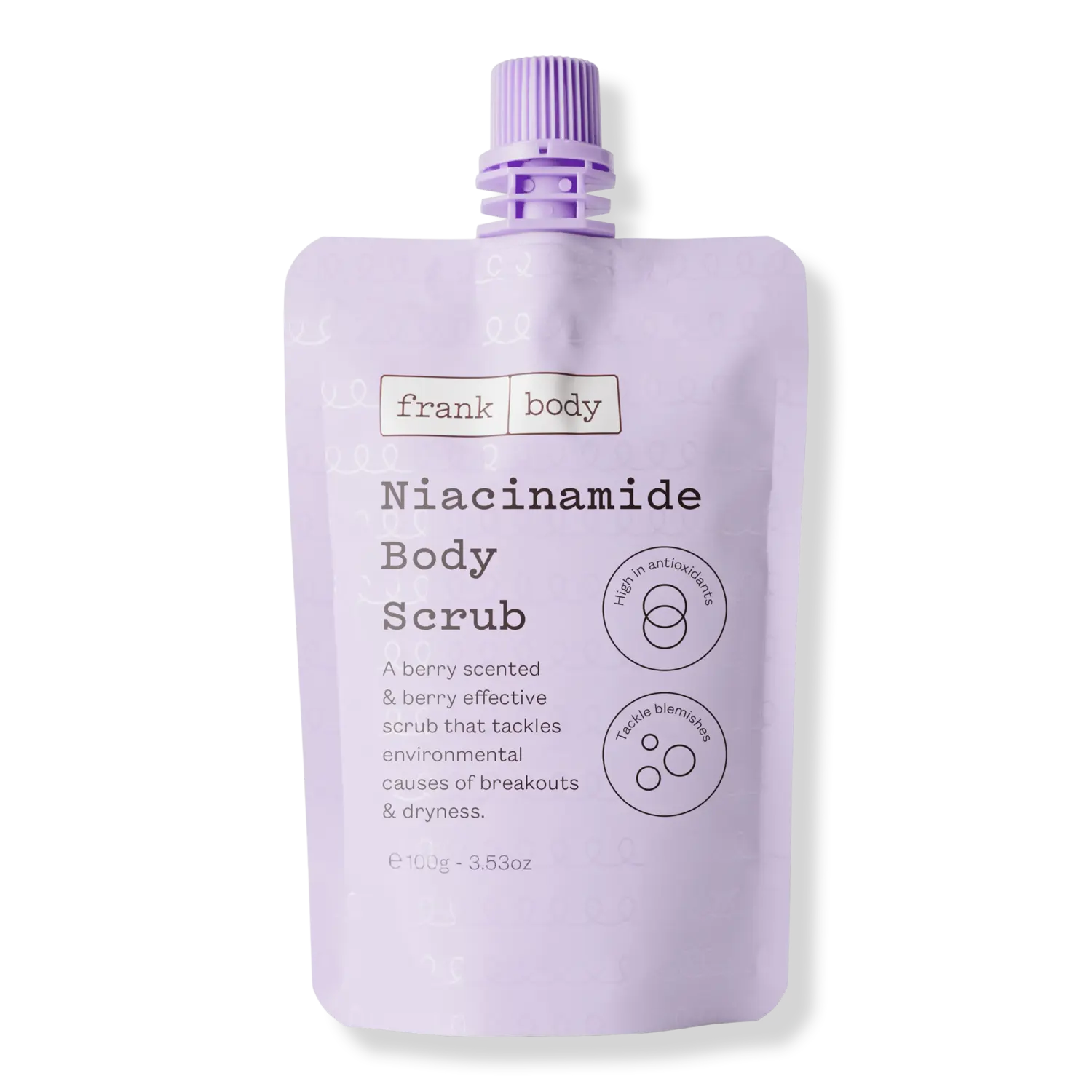 

Скраб для тела с ниацинамидом frank body, 3.53 oz