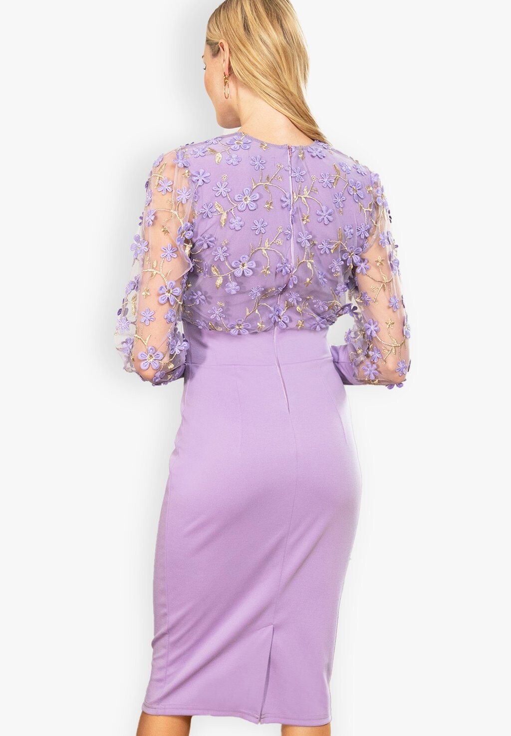 

Платье-футляр EMBROIDERED EMMA HotSquash, сиреневый