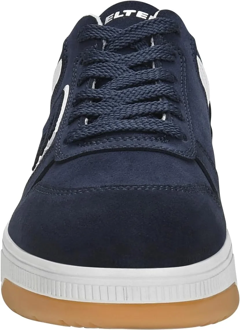 Защитные ботинки ELTEN JAMAIN XXST Blue Low ESD S3S для мужчин и женщин, изготовлены из кожи и стального носа, легкие, спортивные, сине-белые — фото 4