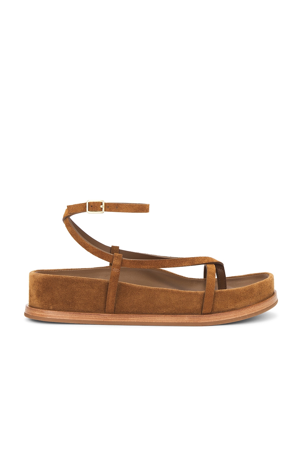 Сандалии на платформе с обмоткой на щиколотке Loeffler Randall, cacao