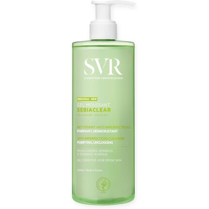 

SVR SEBIACLEAR Пенящийся очищающий гель для лица и тела для жирной, склонной к акне и комбинированной кожи 400мл