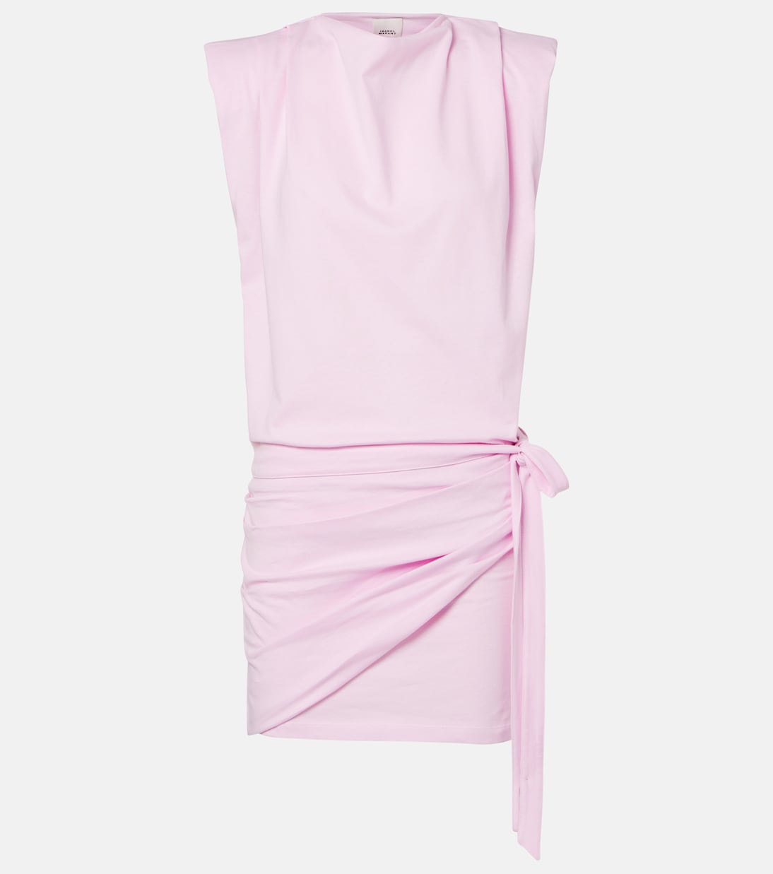 

Мариэль мини-платье из хлопкового джерси Isabel Marant, Faded Pink