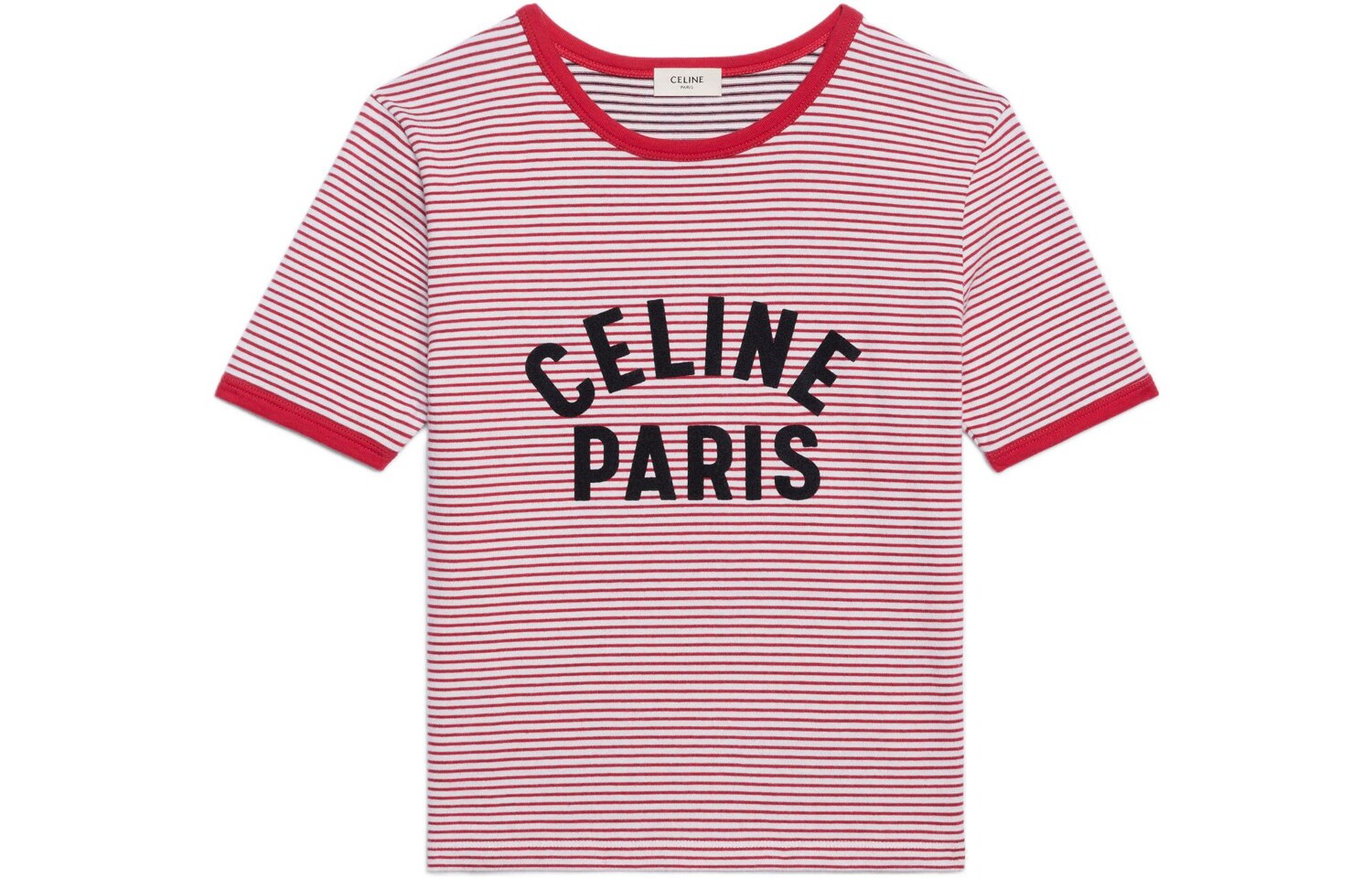 

Футболка женская Celine в тонкую полоску, розовый
