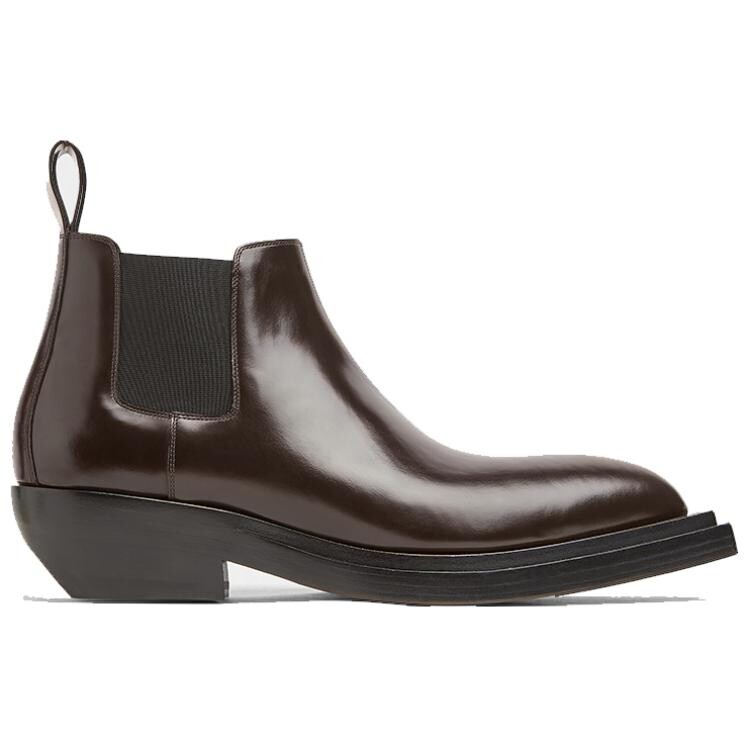 Ботинки челси мужские Tire темный шоколад Bottega Veneta — фото 2