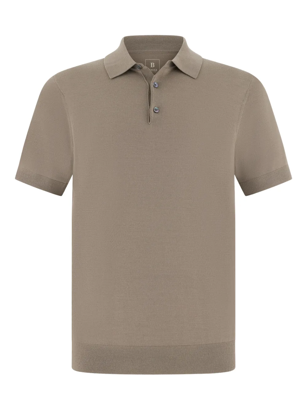 

Вязаный джемпер с фирменными пуговицами Boggi Milano, нейтральный