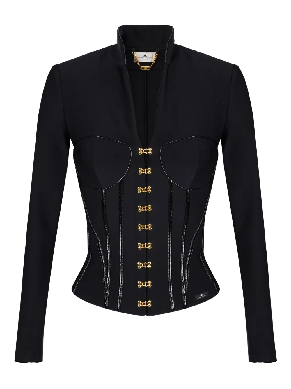 

Куртка с корсетом Elisabetta Franchi, черный