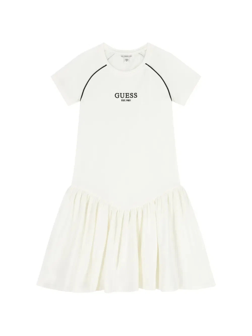 Платье с оборками GUESS Kids, бежевый