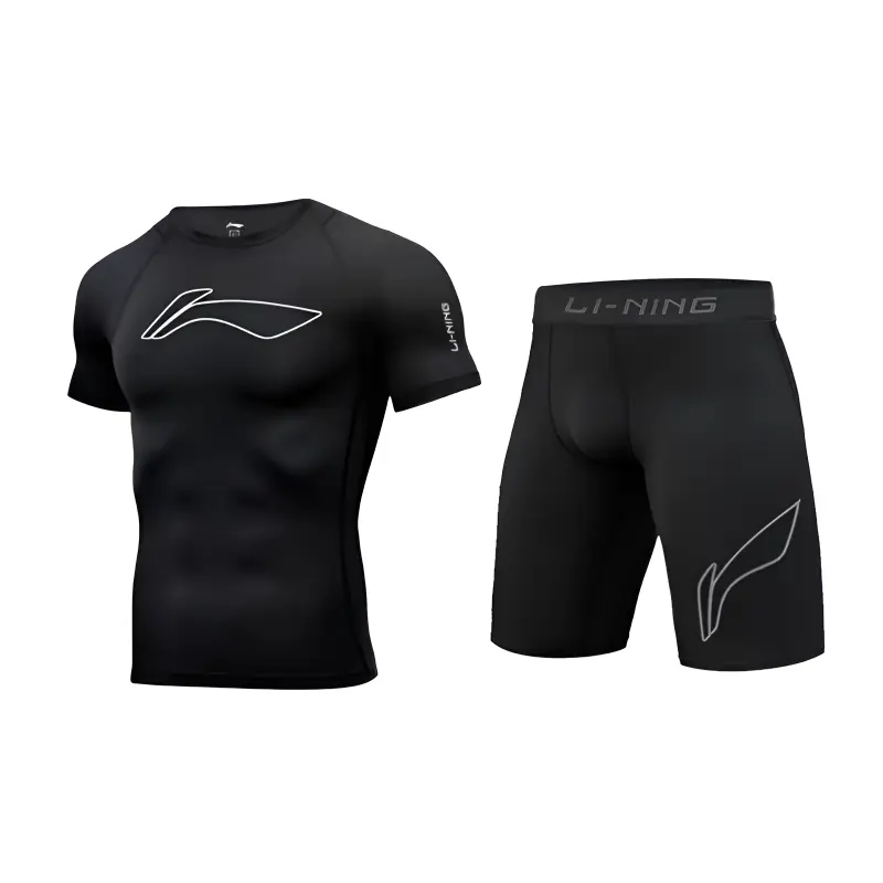 

Фитнес-сет Li-Ning для мужчин, черный+черный