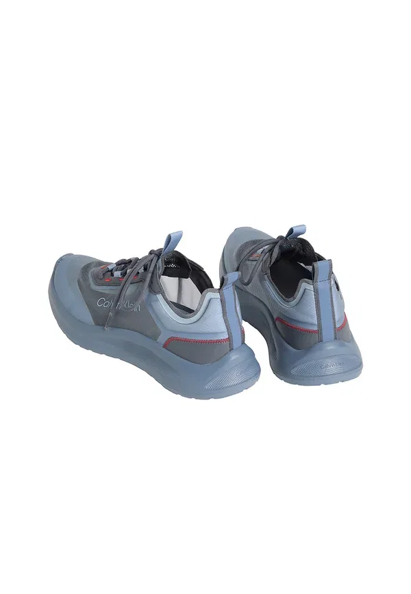 Кроссовки Calvin Klein Ck curve lightweight runner trainers, синий с оранжевым — фото 4