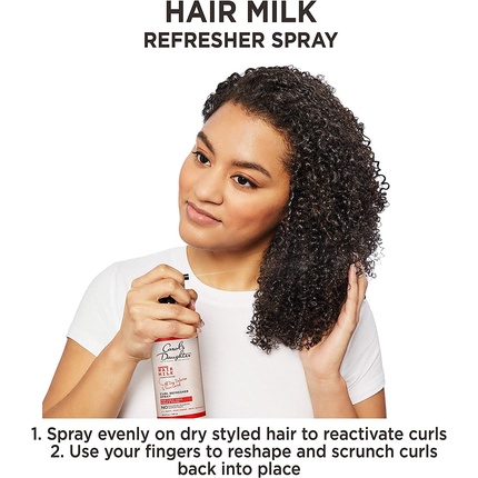 Питательный и кондиционирующий спрей-освежитель для волос Hair Milk, для вьющихся, завитых и волнистых волос 296 мл 10 унций Carol's Daughter — фото 3