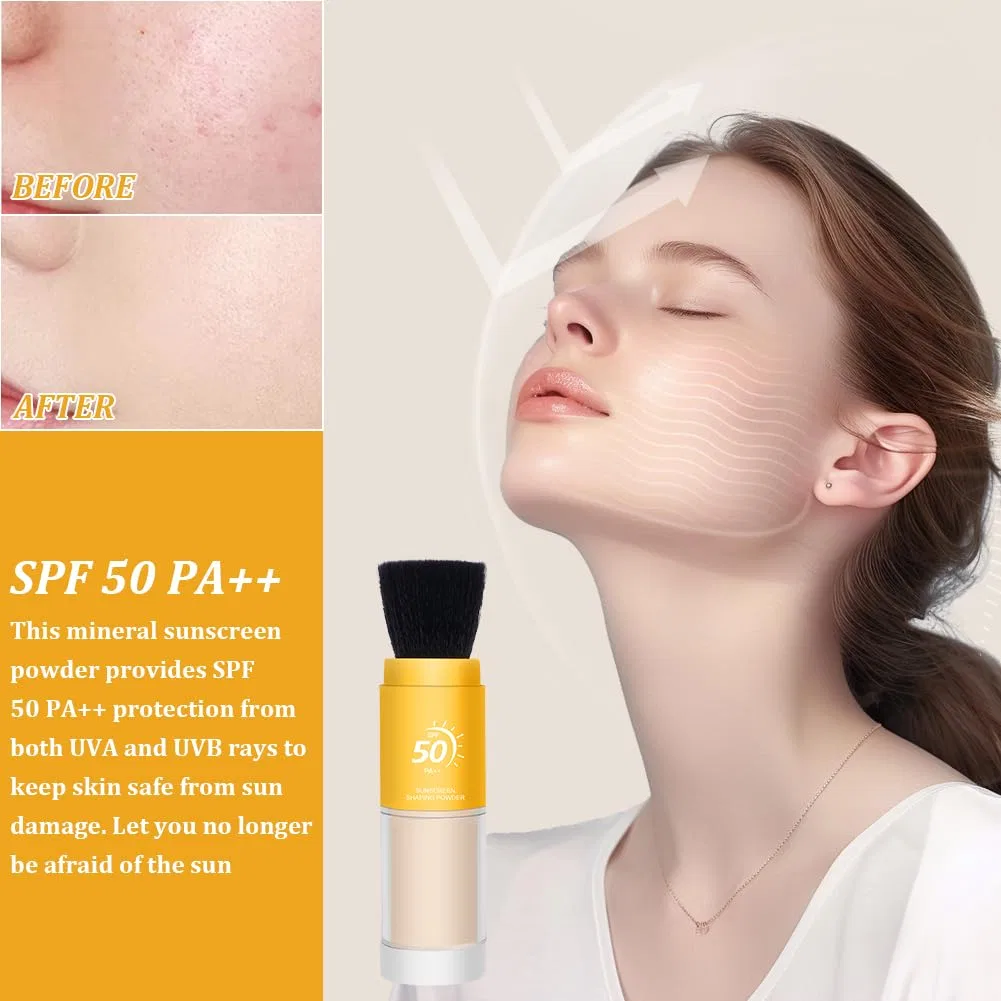 Минеральная солнцезащитная пудра SPF 50 с кистью Lophe, 1 Items — фото 4