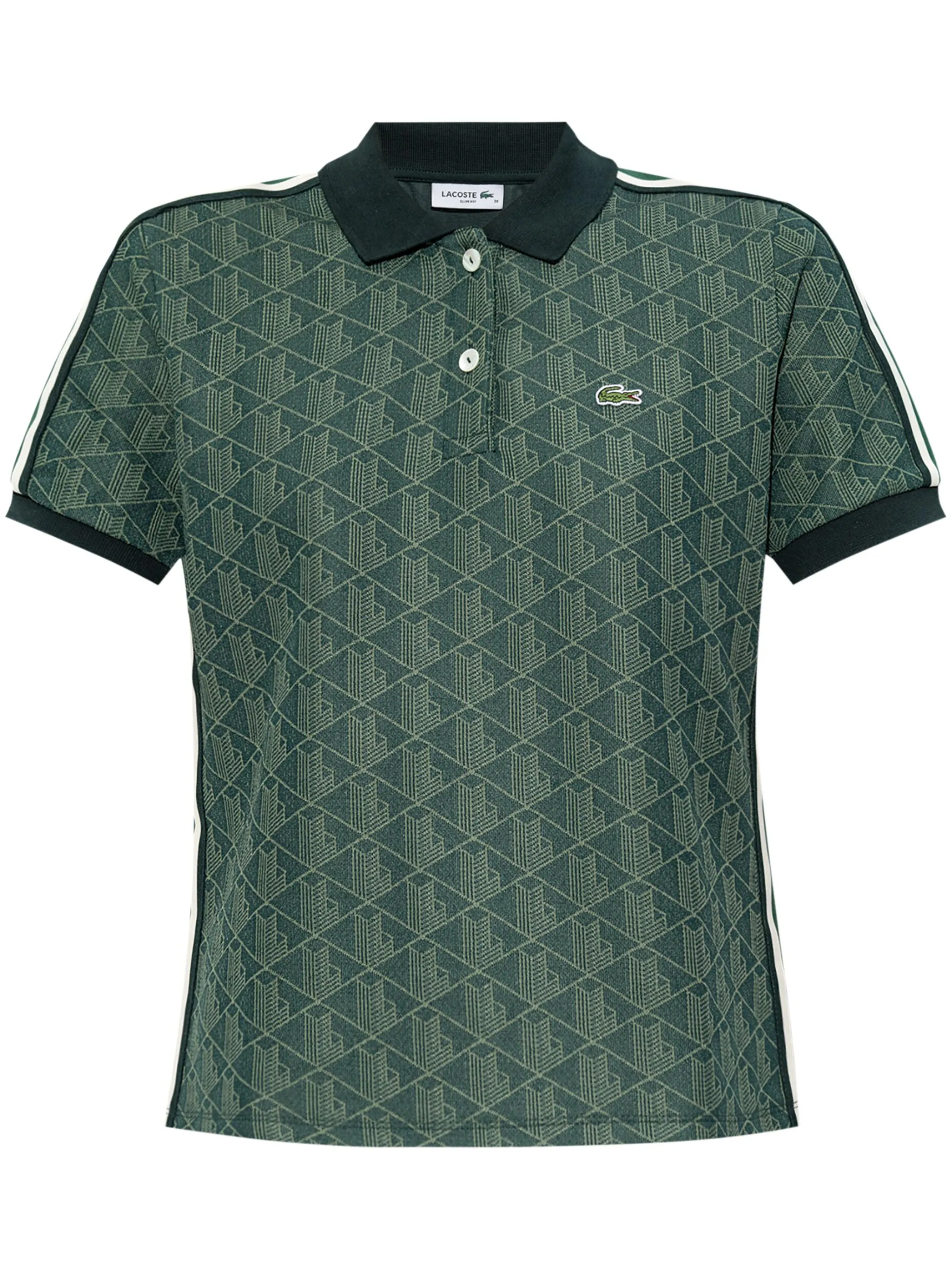 

Рубашка поло с монограммой Lacoste, зеленый