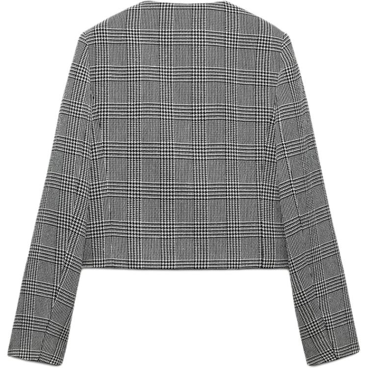ZARA Женский деловой костюм черно-белый, Black/White — фото 4